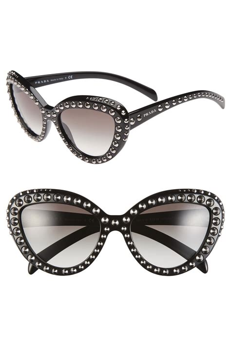 prada catwalk 19ms sunglasses|Prada cat eye studded sunglasses.